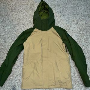 Men’s Burton GORE-TEX Radial Insulated Snowboarding Jacket - Green/Beige